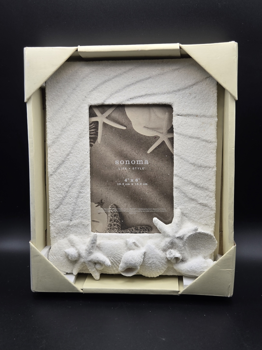 Sonoma Sand & Shell Textured Photo Frame 4x6